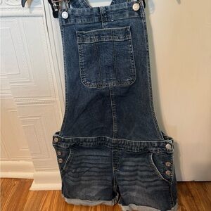 GAP Blue Denim Maternity Overalls